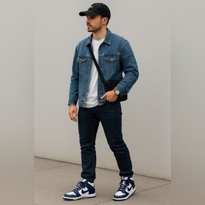 Nike Dunk High Midnight Navy💙🤍